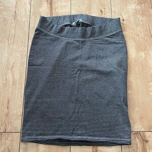 Old Navy Maternity‎ Knit Black and Gray Knit Pencil Skirt Women's Size XS